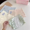 Hộp quà 5 quần lót boxer nữ su lụa pastel, cạp cao cotton, AMYBRA L5.422 8