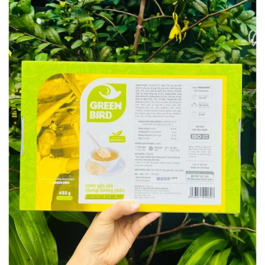 Hộp quà 6 hũ nước yến sào Green Bird chưng đường phèn 72g túi xách sang trọng giá ưu đãi