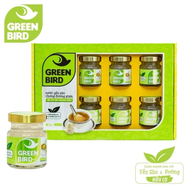 Hộp quà 6 hủ Yến sào hữu cơ chưng đường phèn và túi xách Giá ưu đãi 137.000 VND