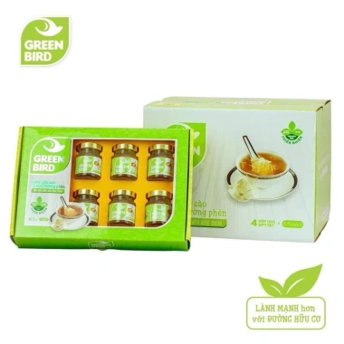 Hộp quà 6 hủ Yến sào hữu cơ chưng đường phèn và túi xách Giá ưu đãi 137.000 VND