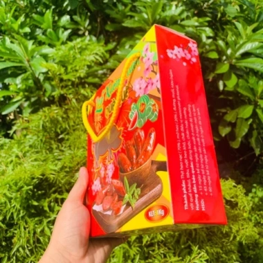 Hộp Quà Biếu Tết 1kg Lạp Xưởng - Thiết Kế Sang Trọng, Thân Thiện Môi Trường, 19.000đ