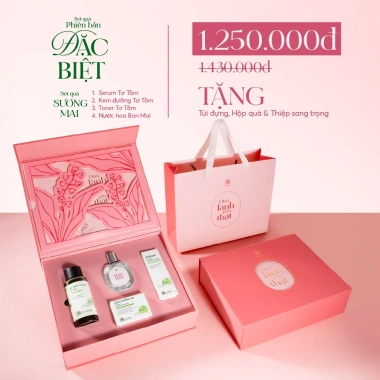 Hộp Quà Cao Cấp Sương Mai Tơ Tằm Set Quà 8/3 cho Mẹ Vợ Người Yêu Đối Tác Nữ Giá ưu đãi 1,250,000₫