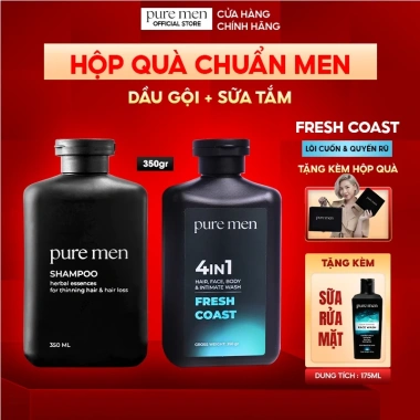 Hộp Quà Chuẩn Men Dầu Gội và Sữa Tắm 4in1 Pure Men Natural Vegan 350ml - Giá chỉ 99.000 VND 2