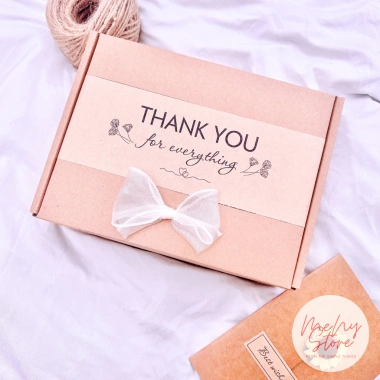 Hộp quà Kraft Vintage nắp gài, lót rơm, sinh nhật 20/11 8/3 - 19.000đ 10