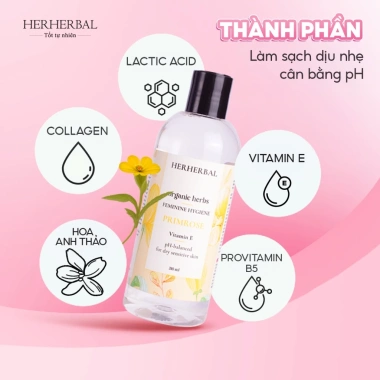 Hộp quà Lưu Hương Herherbal - Dịch vệ sinh nữ, tẩy tế bào chết - Sinh nhật 244k