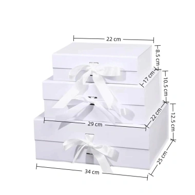 Hộp quà OAKDENEMYWAY cỡ lớn, ruy băng gấp một mảnh, màu thời trang cho Valentine - 126,390₫