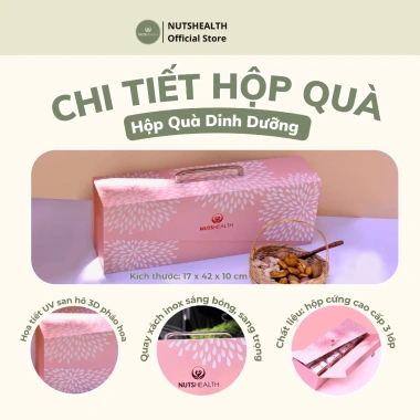 Hộp Quà Pháo Hoa Tết NutriHealth Set Quà Bính Ngọ Sang Trọng Hạt Dinh Dưỡng Ý Nghĩa 5 Hộp Quà Pháo Hoa Tết NutriHealth Set Quà Bính Ngọ Sang Trọng Hạt Dinh Dưỡng Ý Nghĩa 5