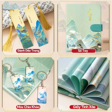 Hộp Quà Sổ Tay Sang Trọng Phong Cách Trung Hoa - Thẩm Mỹ Phương Đông, Quà Tặng Giáo Viên và Đồng Nghiệp, Giá chỉ 156.000 3