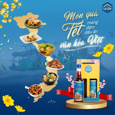Hộp quà tặng 2 chai nước mắm Lê Gia cốt đặc biệt 525ml - chai thủy tinh, giá ưu đãi 302.000₫ 5