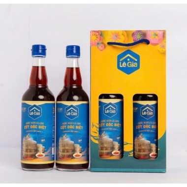 Hộp quà tặng 2 chai nước mắm Lê Gia cốt đặc biệt 525ml - chai thủy tinh, giá ưu đãi 302.000₫ 10