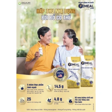 Hộp quà tặng 9 hộp FOMEAL CARE GOLD Yến sào thiên nhiên Soup 250ml tăng miễn dịch 680k 4