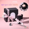 Hộp quà tặng nến thơm hoa hồng đen - Đóng ruy băng, người yêu KILIG CHARM KS11