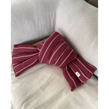 Hộp quà tặng thiệp viết tay Gối lạt twill linen kẻ sọc quà Valentine Tết
