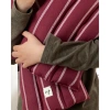 Hộp quà tặng thiệp viết tay Gối lạt twill linen kẻ sọc quà Valentine Tết 4