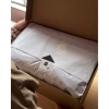 Hộp quà tặng thiệp viết tay Gối lạt twill linen kẻ sọc quà Valentine Tết 7