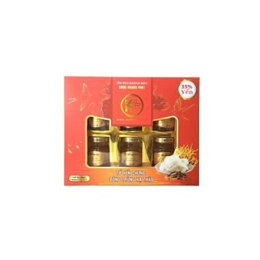 Hộp Quà Tặng Tổ Yến Chưng Đông Trùng Hạ Thảo Dược Khang Phát 6 Hũ 70ml Giá Ưu Đãi 125k 4