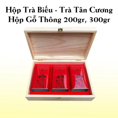 Hộp Quà Tặng Trà Tân Cương Thái Nguyên & Ô Long Gỗ Thông 200g-300g, Cao Cấp kèm Túi Xách, Giá 840.000