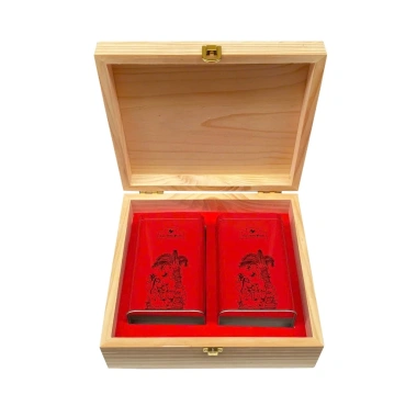 Hộp Quà Tặng Trà Tân Cương Thái Nguyên & Ô Long Gỗ Thông 200g-300g, Cao Cấp kèm Túi Xách, Giá 840.000 7