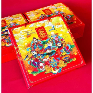 Hộp Quà Tết 2.026 Carton bồi không túi - Xuân Đắc Lộc Giá chỉ 33.000đ