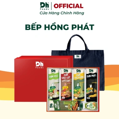 Hộp quà Tết 2.026 gia vị Dh Foods - Quà biếu tặng người thân, bạn bè dịp lễ