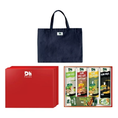 Hộp quà Tết 2.026 gia vị Dh Foods - Quà biếu tặng người thân, bạn bè dịp lễ
