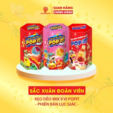 Hộp Quà Tết 2.026 Kẹo Dẻo Thiên Thạch POPIT Phạm Nguyên Mix Vị 100g - 38.000₫ 3