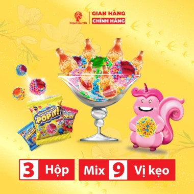 Hộp Quà Tết 2.026 Kẹo Dẻo Thiên Thạch POPIT Phạm Nguyên Mix Vị 100g - 38.000₫ 4