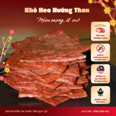 Hộp Quà Tết 2.026 Sang Trọng 600g Thịt Khô Nướng Than Thượng Hạng Giá 625.000 VNĐ