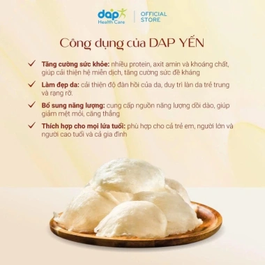 Hộp quà Tết 6 hũ Yến sào Nha Trang 70ml - Tổ yến DAPYEN 30% thật, bồi bổ sức khỏe 3