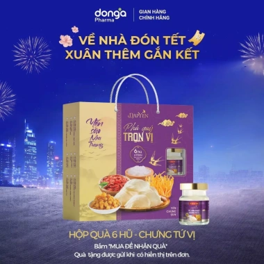 Hộp quà Tết 6 hũ Yến sào Nha Trang 70ml - Tổ yến DAPYEN 30% thật, bồi bổ sức khỏe 8