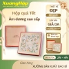 Hộp Quà Tết Âm Dương Vườn Xuân - Hộp Cứng Quây Đựng Rượu, Quà Biếu kèm Túi Xách