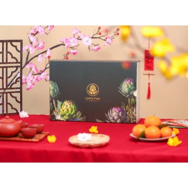 Hộp Quà Tết Atisô Hữu Cơ LArti's Farm Combo 9 - Cao Atisô, Mật Ong, Nho Sấy, Trà Atisô, Chuối Sôcôla - 652k