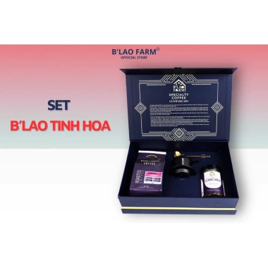 Hộp Quà Tết Cao Cấp BLAO FARM – Trà Cascara, Cà Phê Thượng Hạng, Phin Nhôm, Thìa – 710.000₫ 3