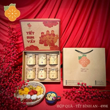 Hộp Quà Tết Đà Lạt 2.026 Sang Trọng, Giá Rẻ, Ngon Lạ - Chỉ 333.000 VND