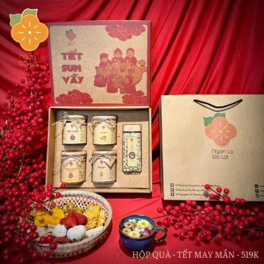 Hộp Quà Tết Đà Lạt 2.026 Sang Trọng, Giá Rẻ, Ngon Lạ - Chỉ 333.000 VND