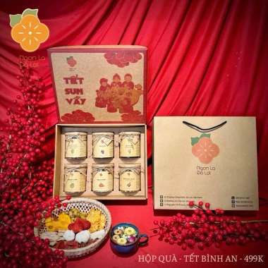 Hộp Quà Tết Đà Lạt 2.026 Sang Trọng, Giá Rẻ, Ngon Lạ - Chỉ 333.000 VND