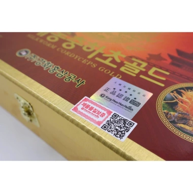 Hộp Quà Tết Đông Trùng Hạ Thảo Silkworm Cordyceps Gold King Hàn Quốc - Gỗ 60 gói 30ml, giá ưu đãi 989k 4