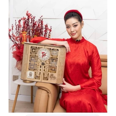 Hộp quà Tết gỗ tự nhiên sang trọng, thiết kế tinh tế, giảm giá còn 255.000đ - Độc đáo, bảo quản quà an toàn