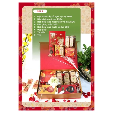 Hộp quà Tết Hải Long Set 3 - hạt dinh dưỡng, mứt sấy thượng hạng, giảm 20% còn 646.800 VND 2 Hộp quà Tết Hải Long Set 3 - hạt dinh dưỡng, mứt sấy thượng hạng, giảm 20% còn 646.800 VND 2