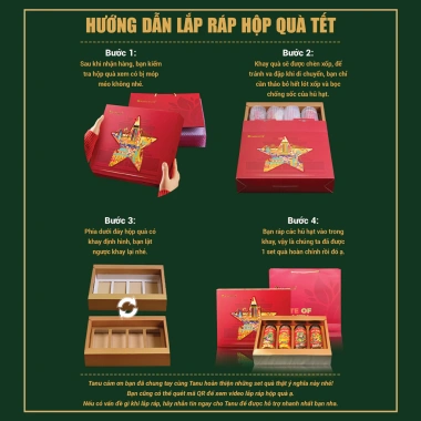 Hộp quà Tết Lạc Hồng sang trọng - Hạt dinh dưỡng TANU NUTS, giảm còn 409.000đ 2