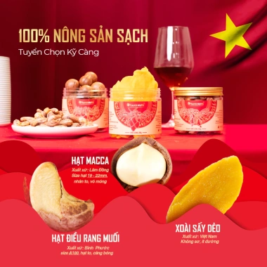 Hộp quà Tết Lạc Hồng sang trọng - Hạt dinh dưỡng TANU NUTS, giảm còn 409.000đ 3