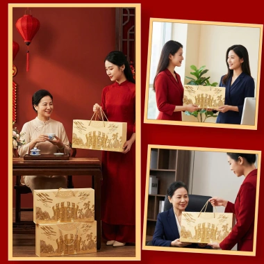 Hộp quà Tết Lạc Hồng sang trọng - Hạt dinh dưỡng TANU NUTS, giảm còn 409.000đ 7