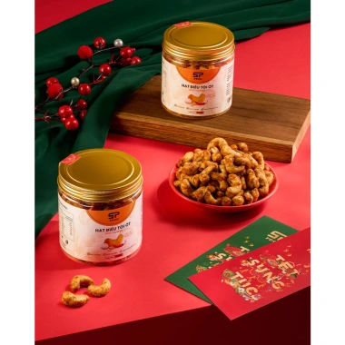 Hộp quà tết Lục Bảo Đoàn Viên 2 sang trọng STP FOOD - Quà biếu cao cấp, giảm giá 23% 7