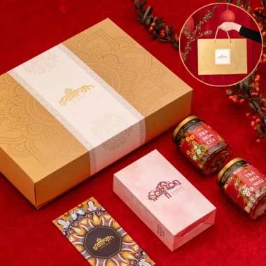 Hộp quà Tết Nhụy hoa nghệ tây Saffron Jahan 0.5g - Giá ưu đãi 390.000đ