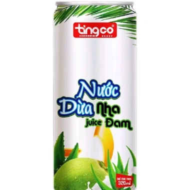 Hộp Quà Tết Nước Dừa Nha Đam Tinggo Gắng Kết Yêu Thương 5L 350ml + Túi Sách Đậm Đà 4