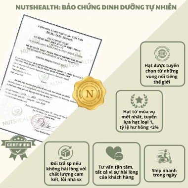 Hộp Quà Tết NUTSHEALTH 4 Hũ Hạt & Trái Cây Sấy - Quà Doanh Nghiệp Giá 663k