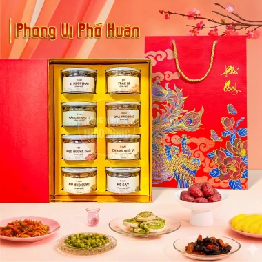 Hộp quà Tết Phong Vị Phố Xuân – 8 loại ô mai, hương vị Tết Việt, giá 350.000₫ 4