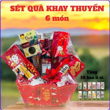 Hộp quà Tết sang trọng 2.026 – Set doanh nghiệp hộp gỗ tròn thiết kế đẹp mắt, giảm còn 378.000 VND 5