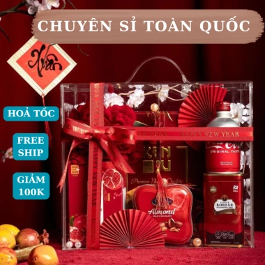 Hộp Quà Tết Trong Suốt Mica - Hộp Hoa Vali Đẹp, Đựng Quà Tết Giá 130k