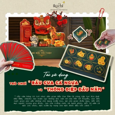 Hộp Quà Tết Xanh IKACHI KHAI XUÂN PHÚ QUÝ - Combo Quà Tặng Ý Nghĩa 2.026 Giá 819,000 VND 3